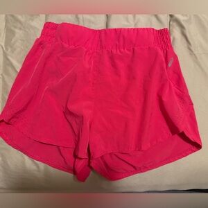 Asics Pink Athletic Shorts Lightweight Relaxed Fit